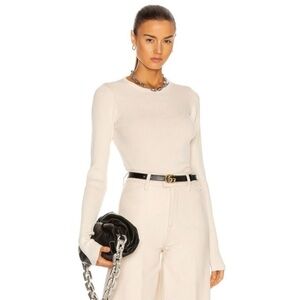 NEW REMAIN BIRGER CHRISTENSEN REVOLVE RIBBED LONG SLEEVE TOP